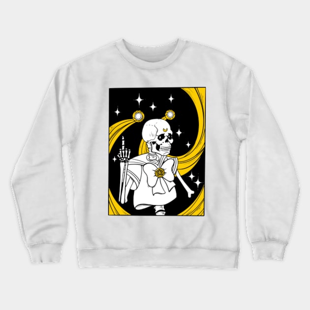 Moon skeleton Crewneck Sweatshirt by Phantom Donut